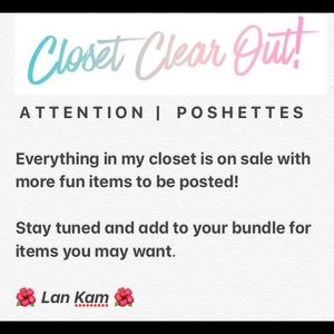 S A L E: Closet clear out in progress! 🌺